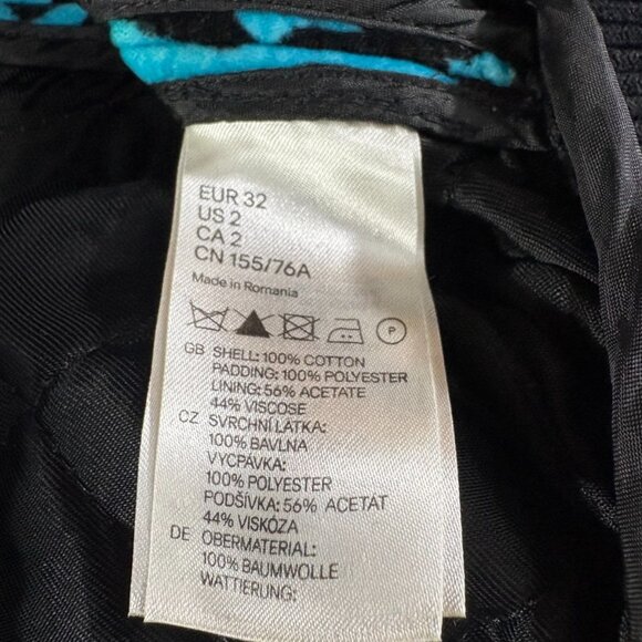 Versace for H&M Runway Leopard Print Quilted Bomber Jacket size 2 NWT brand new - Picture 5 of 12